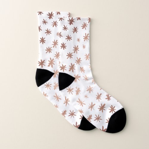 Metallic stars _ copper socks