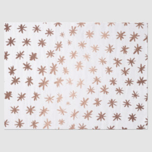 Metallic stars - copper tissue paper