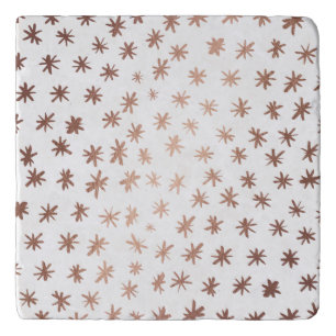 Metallic stars - copper trivet