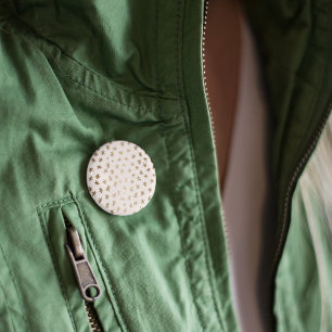 Metallic stars - gold button