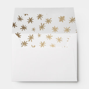 Metallic stars - gold envelope
