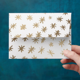 Metallic stars - gold envelope