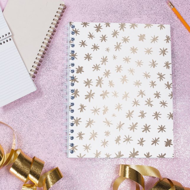 Metallic stars - gold notebook (Creator Uploaded)
