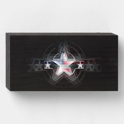 Metallic Stars  Stripes Wooden Box Sign