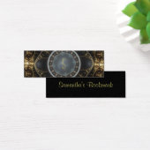 Metallic Steampunk Fractal Monogram Bookmark (Desk)