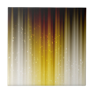 Metallic Streaks - Gold Silver Bronze Pattern Tile