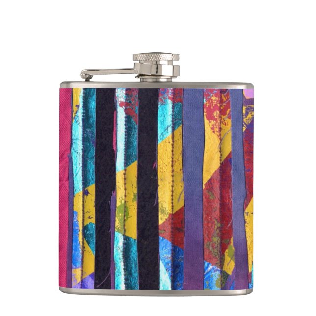 Metallic stripes flask (Front)