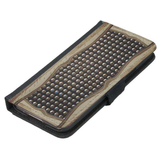 Metallic Studs Pattern Samsung Galaxy Wallet Case (Bottom)