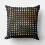Metallic Studs Pattern Throw Pillow at Zazzle