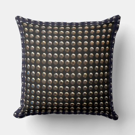 Metallic Studs Pattern Throw Pillow