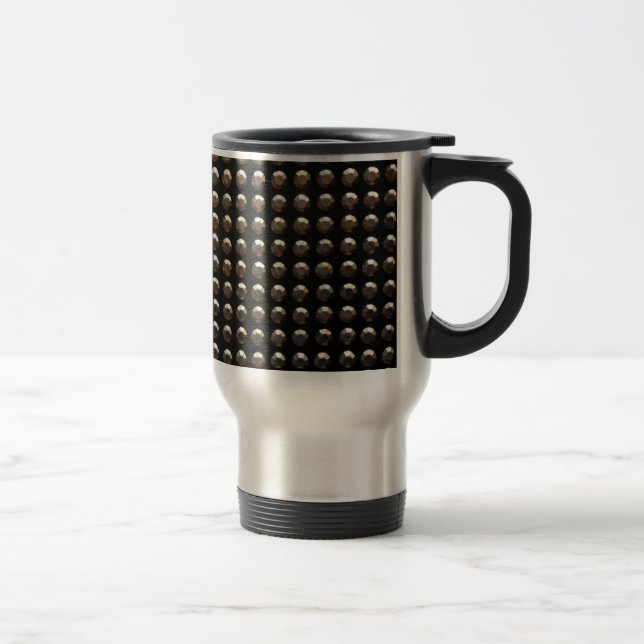 Metallic Studs Pattern Travel Mug (Right)
