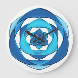 metallic style large clock