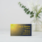 Metallic Sun Business Card (Standing Front)