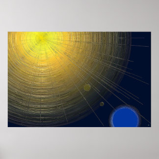 Metallic Sun Poster