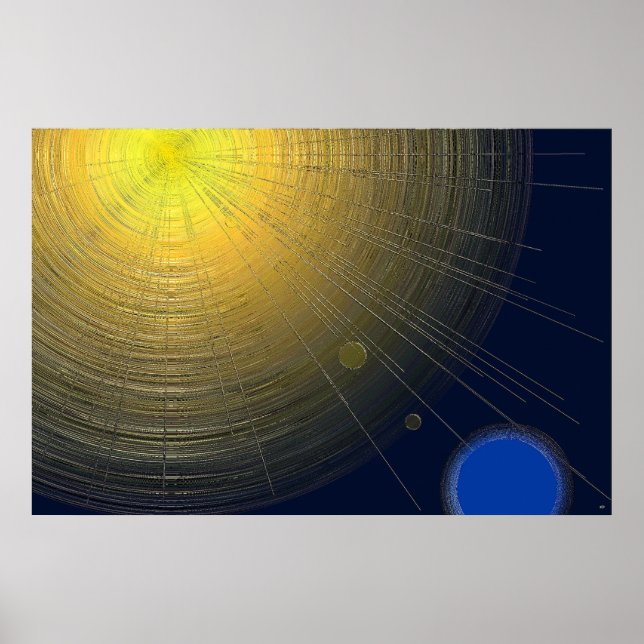Metallic Sun Poster (Front)