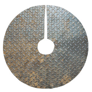 Metallic surface, reflective texture background. brushed polyester tree skirt