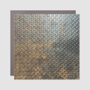 Metallic surface, reflective texture background. car magnet