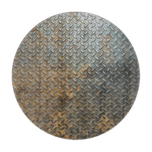 Metallic surface, reflective texture background. cutting board