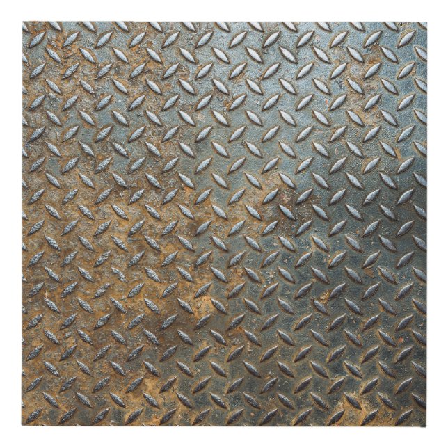 Metallic surface, reflective texture background. faux canvas print (Front)