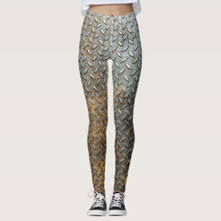 Metallic surface, reflective texture background. leggings