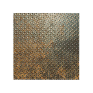 Metallic surface, reflective texture background. wood wall art