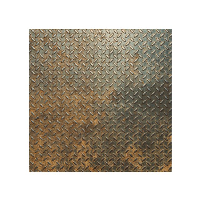 Metallic surface, reflective texture background. wood wall art (Front)