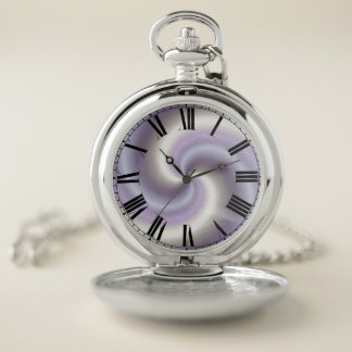 Metallic Swirl Pocket Watch