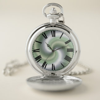 Metallic Swirl Pocket Watch