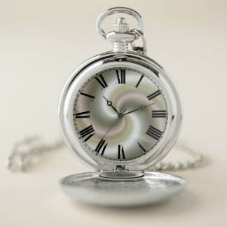 Metallic Swirl Pocket Watch