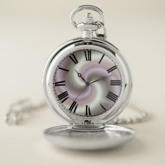 Metallic Swirl Pocket Watch