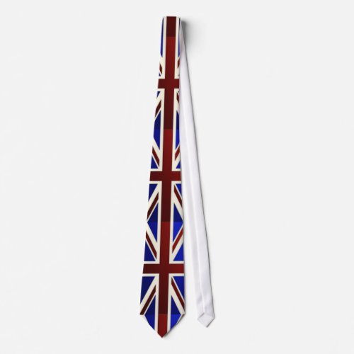 Metallic Union Jack Flag Tie