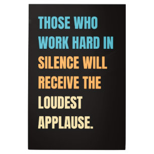 Metallic wall art - Motivational Quote