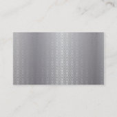 Metallic Wave Patterns Realtor Business Card (Back)