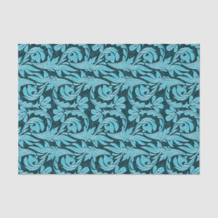 Metallic Waves-Dark Teal-TISSUE WRAP PAPER