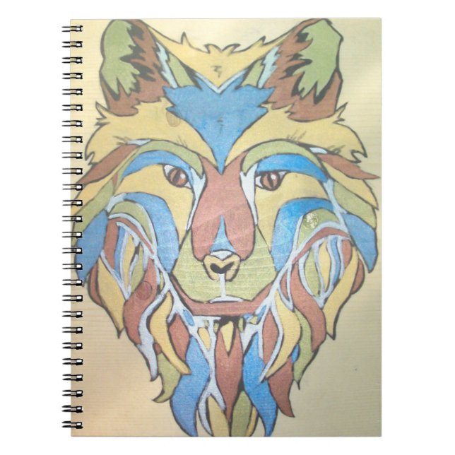 Metallic Wolf Notebook (Front)