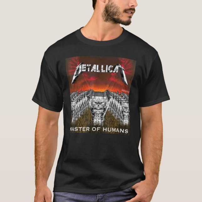 metallicat metallicat funny cat T-Shirt (Front)