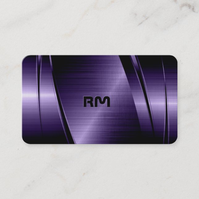  Metallicmetallic geometric background Business Ca Business Card (Front)
