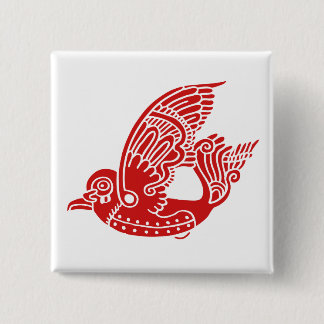 Metallon Bird Button (red)