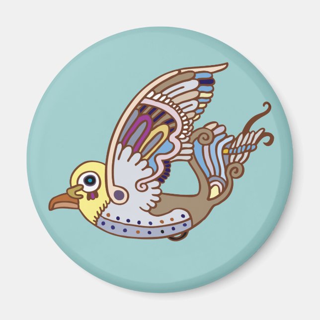 Metallon Bird Magnet (Front)