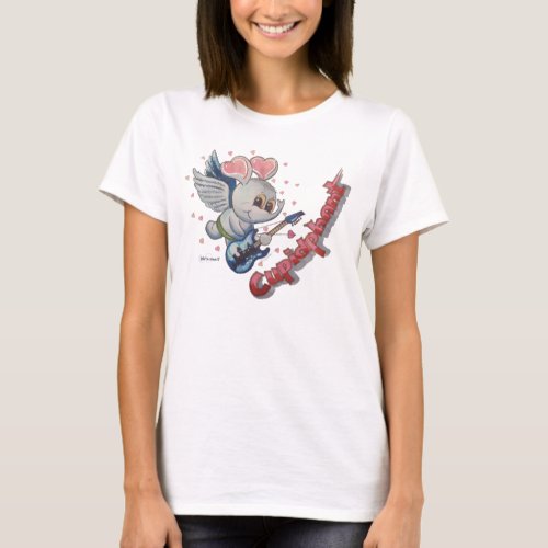 Metalphant Cupidphant Womens Basic T_Shirt