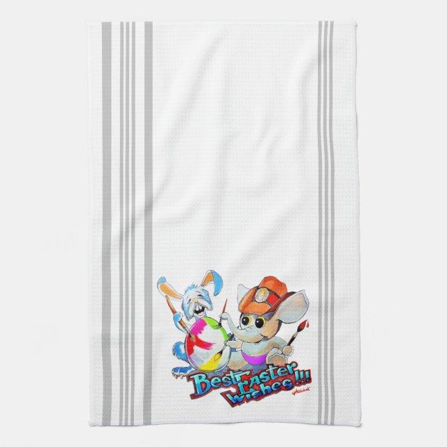 Metalphant Easter Kitchen Towel (Vertical)