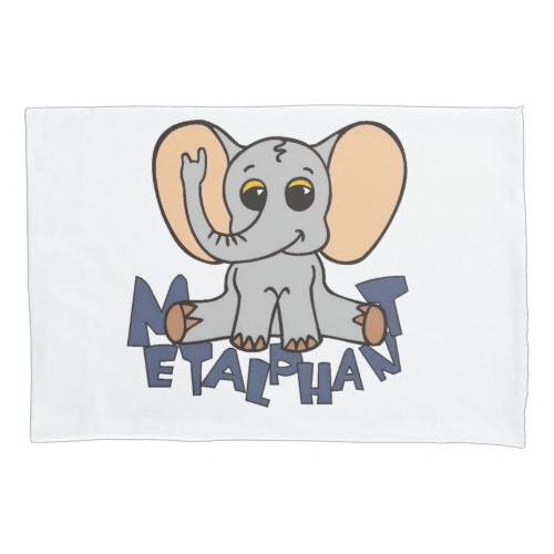 Metalphant Elephant Pillow Case