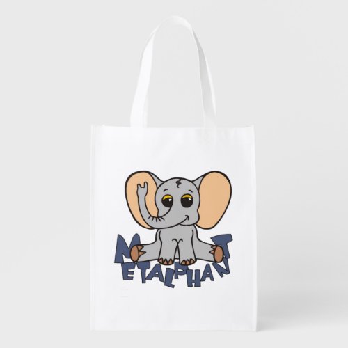 Metalphant Elephant Reusable Grocery Bag