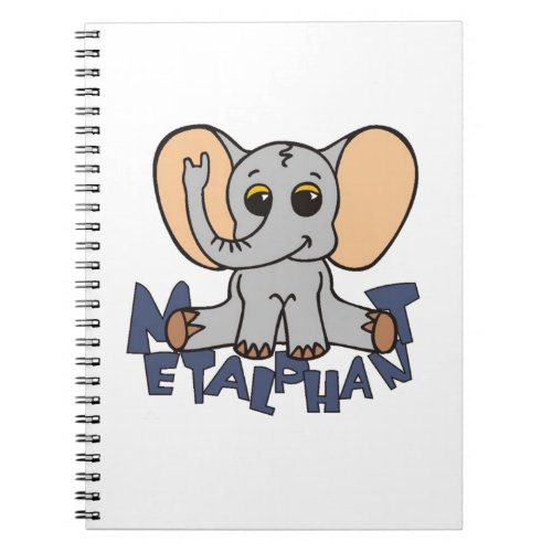 Metalphant Elephant Spiral Notebook _ small