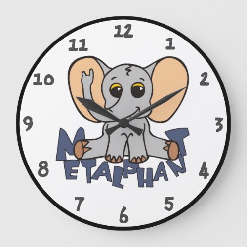 Metalphant Elephant Wall Clock _ Acrylic