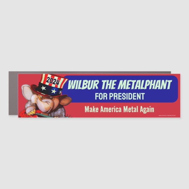 Metalphant for President 2024 Car Magnet (Front)