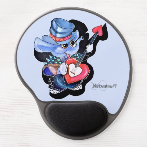 Metalphant Heart Guitar Gel Mouse Pad