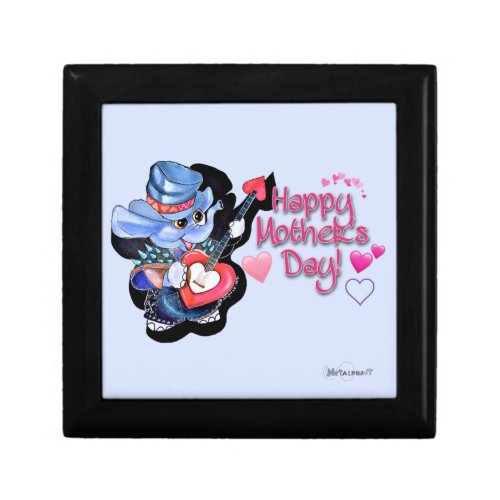 Metalphant Heart Guitar Mothers Day Jewelry  Gift Box