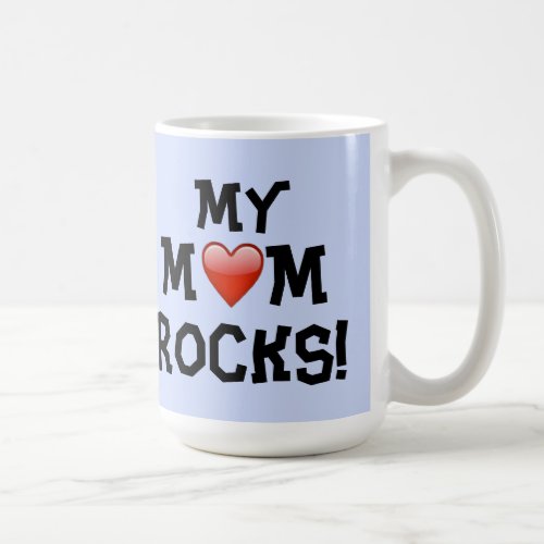 Metalphant Heart Guitar My Mom Rocks Mug