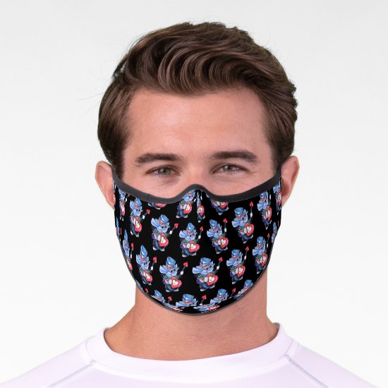 Metalphant Heart Guitar Premium Face Mask